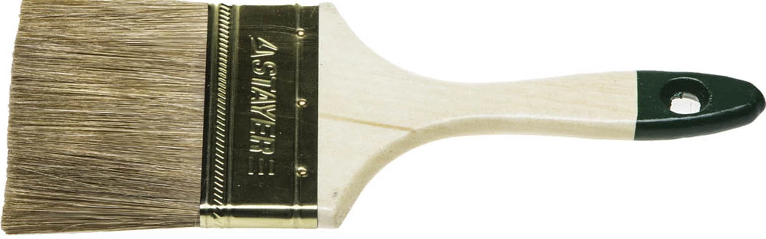 STAYER 75 мм, 3", щетина смешанная, кисть плоская LASUR-STANDARD 01031-75