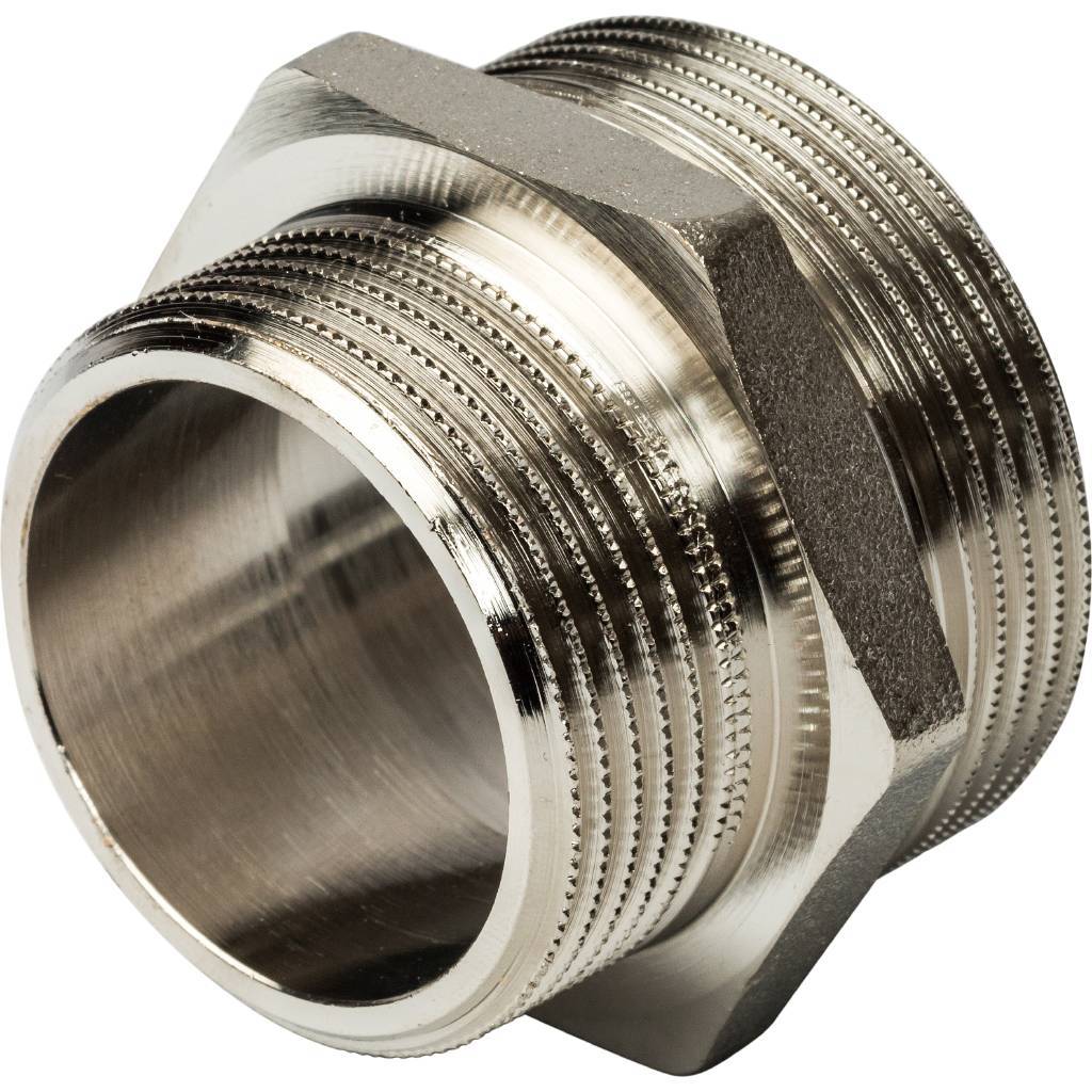 SFT-0004-112114 STOUT Ниппель НН переходной никелированный 1"1/2X1"1/4