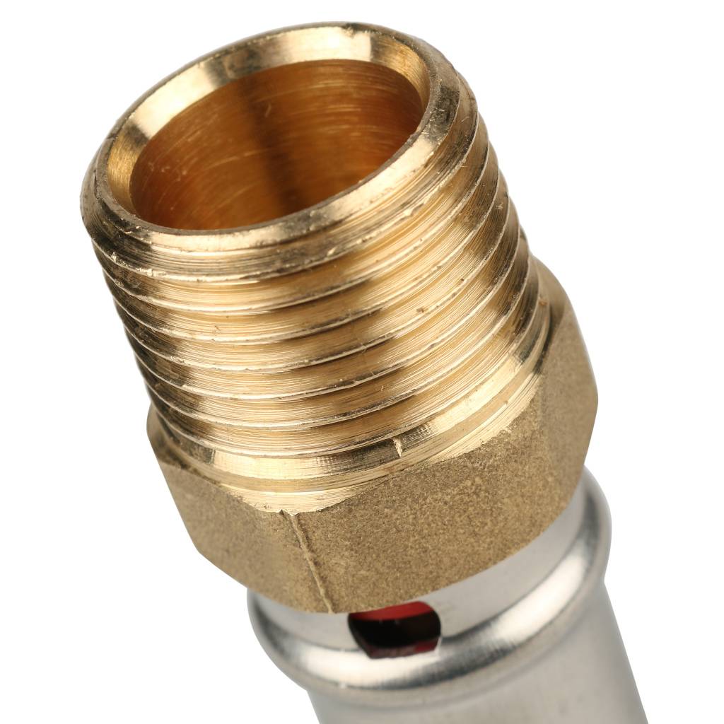 SFP-0001-001216 STOUT Переходник с наружной резьбой 1/2"х16 для металлопластиковых труб прессовой