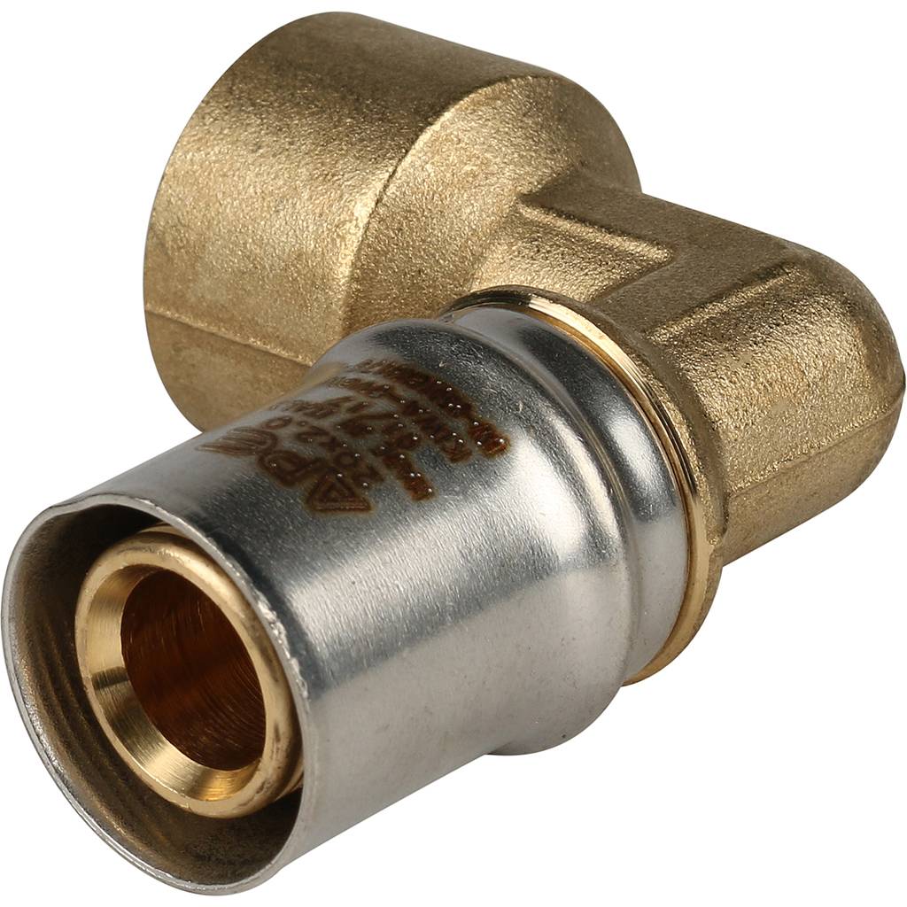 SFP-0010-001220 STOUT Угольник-переходник с внутренней резьбой 1/2"х20 для металлопластиковых труб прессовой
