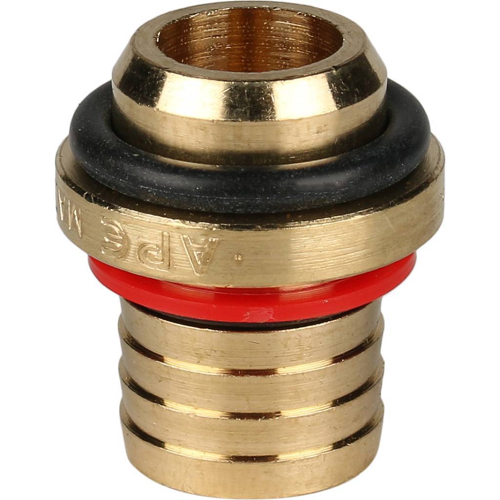 SFS-0006-001220 STOUT Угольник-переходник с наружной резьбой 1/2"х20 для металлопластиковых труб винтовой