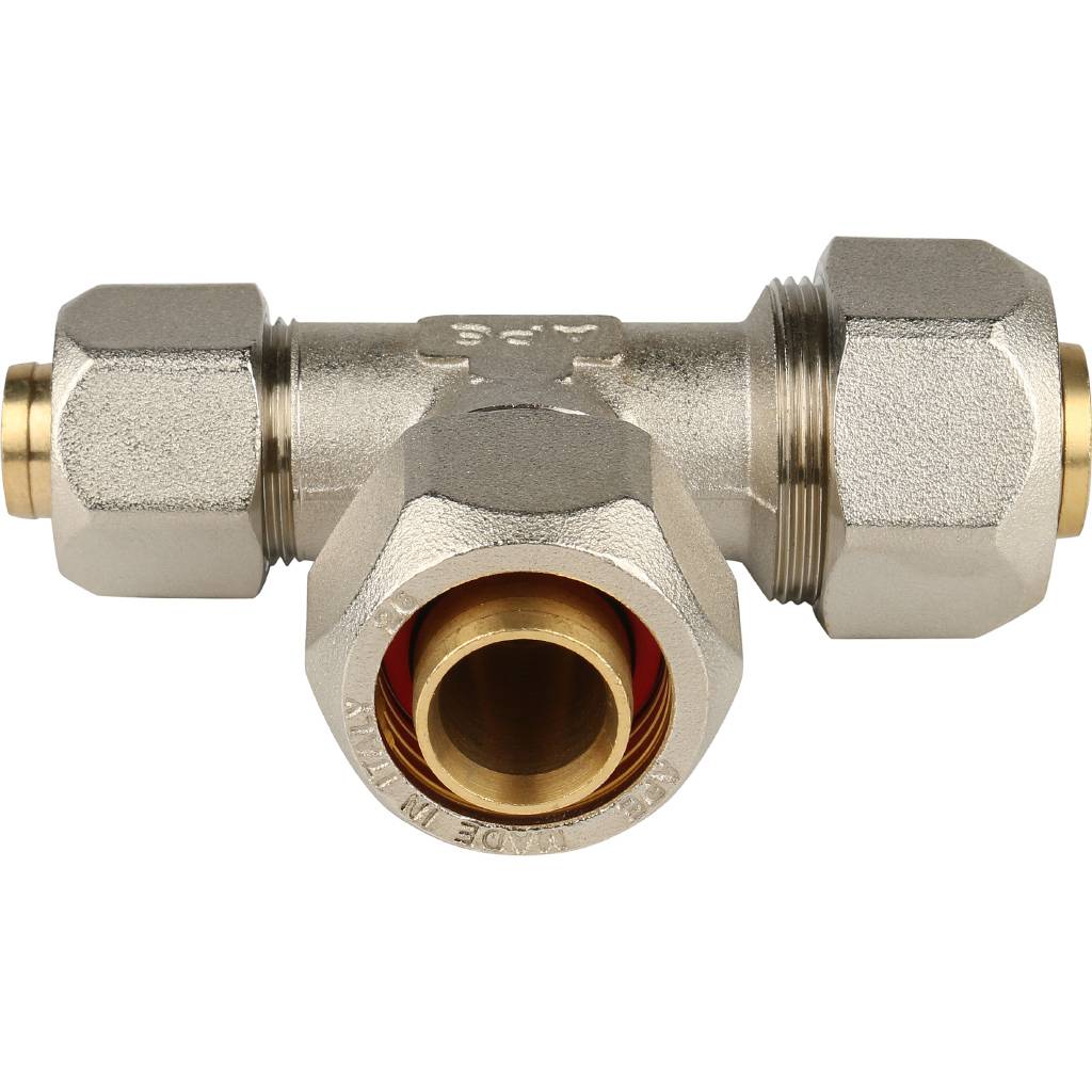 SFS-0010-262620 STOUT Тройник переходной 26х26х20 для металлопластиковых труб винтовой