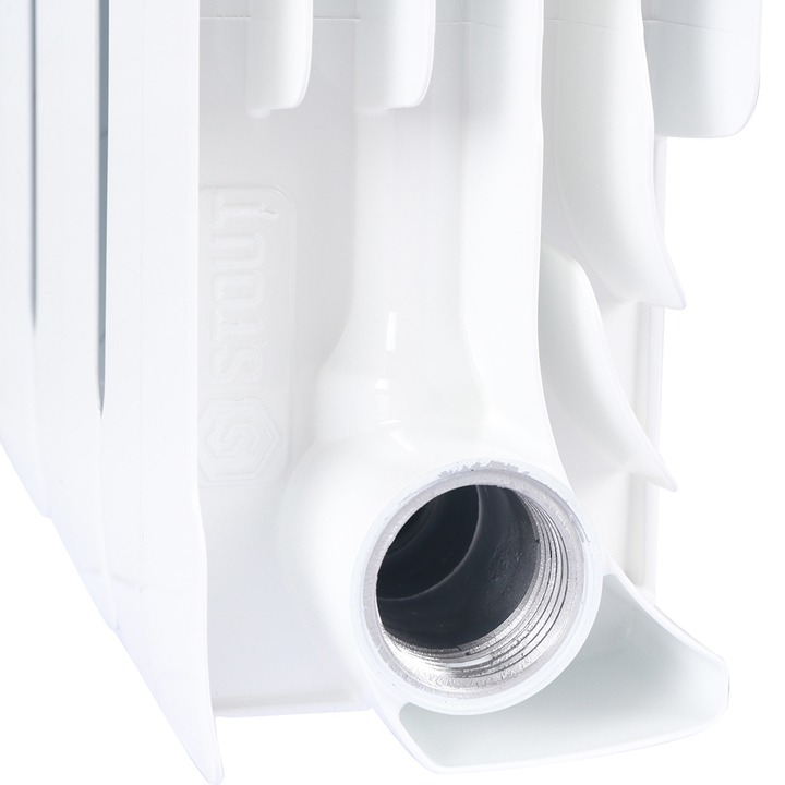 SRB-0310-050013 STOUT Space 500 13 секций радиатор биметаллический боковое подключение RAL9016