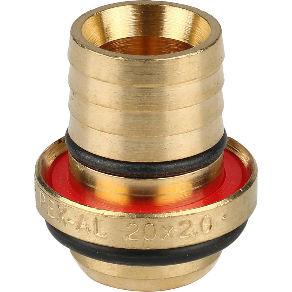 SFS-0007-001220 STOUT Угольник-переходник с внутренней резьбой 1/2"х20 для металлопластиковых труб винтовой