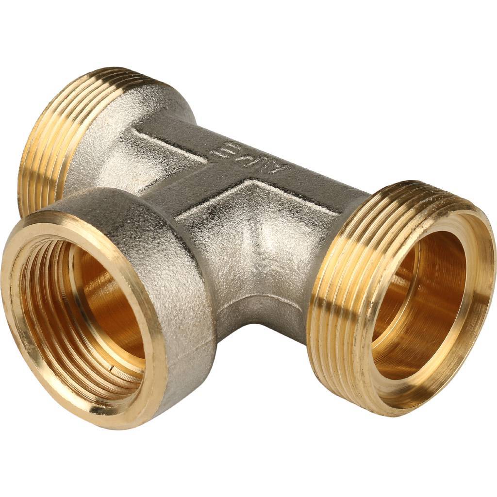 SFS-0012-003426 STOUT Тройник-переходник с внутренней резьбой 3/4"х26 для металлопластиковых труб винтовой