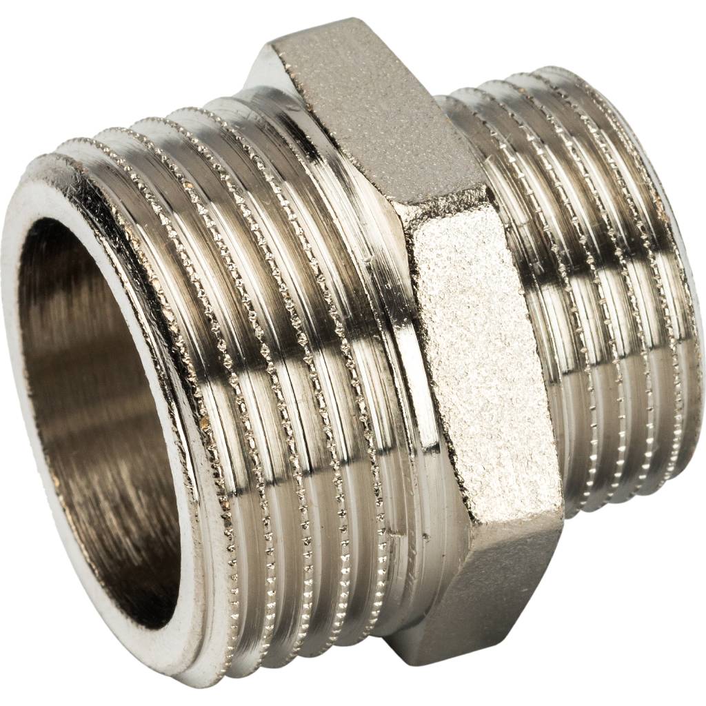 SFT-0004-000134 STOUT Ниппель НН переходной никелированный 1"X3/4