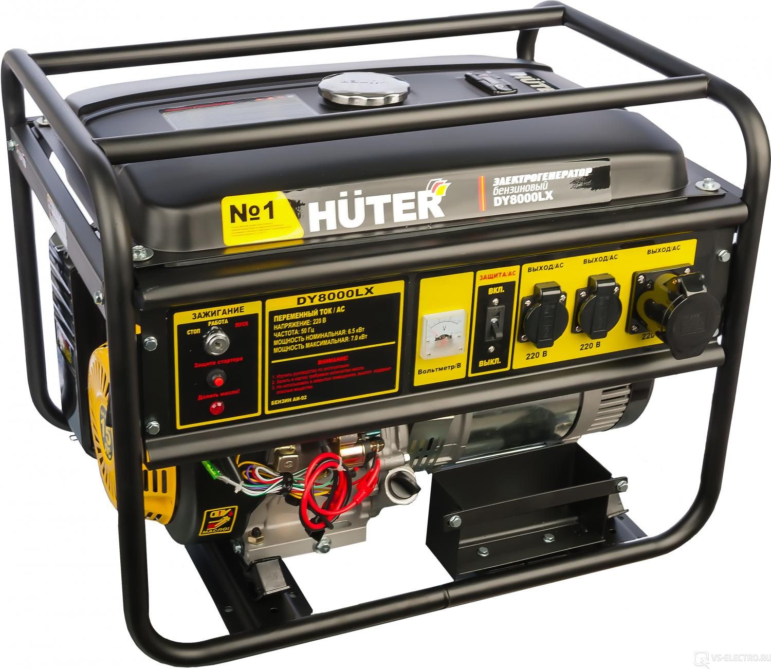 Бензиновый генератор Huter DY8000LX
