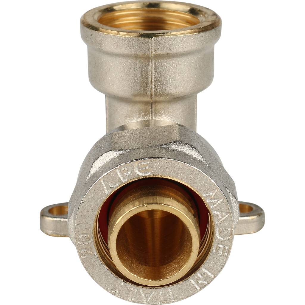 SFS-0008-001220 STOUT Угольник настенный с креплением 1/2"х20 для металлопластиковых труб винтовой