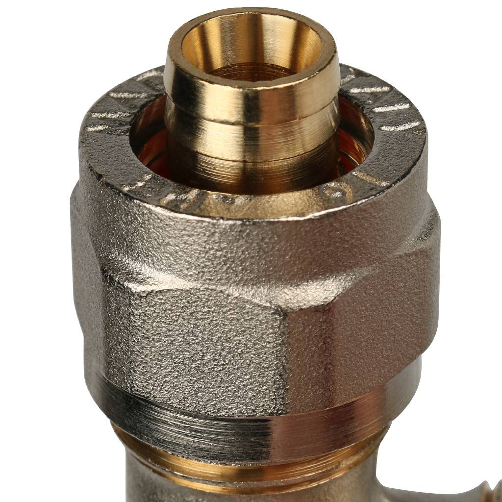 SFS-0006-001216 STOUT Угольник-переходник с наружной резьбой 1/2"х16 для металлопластиковых труб винтовой