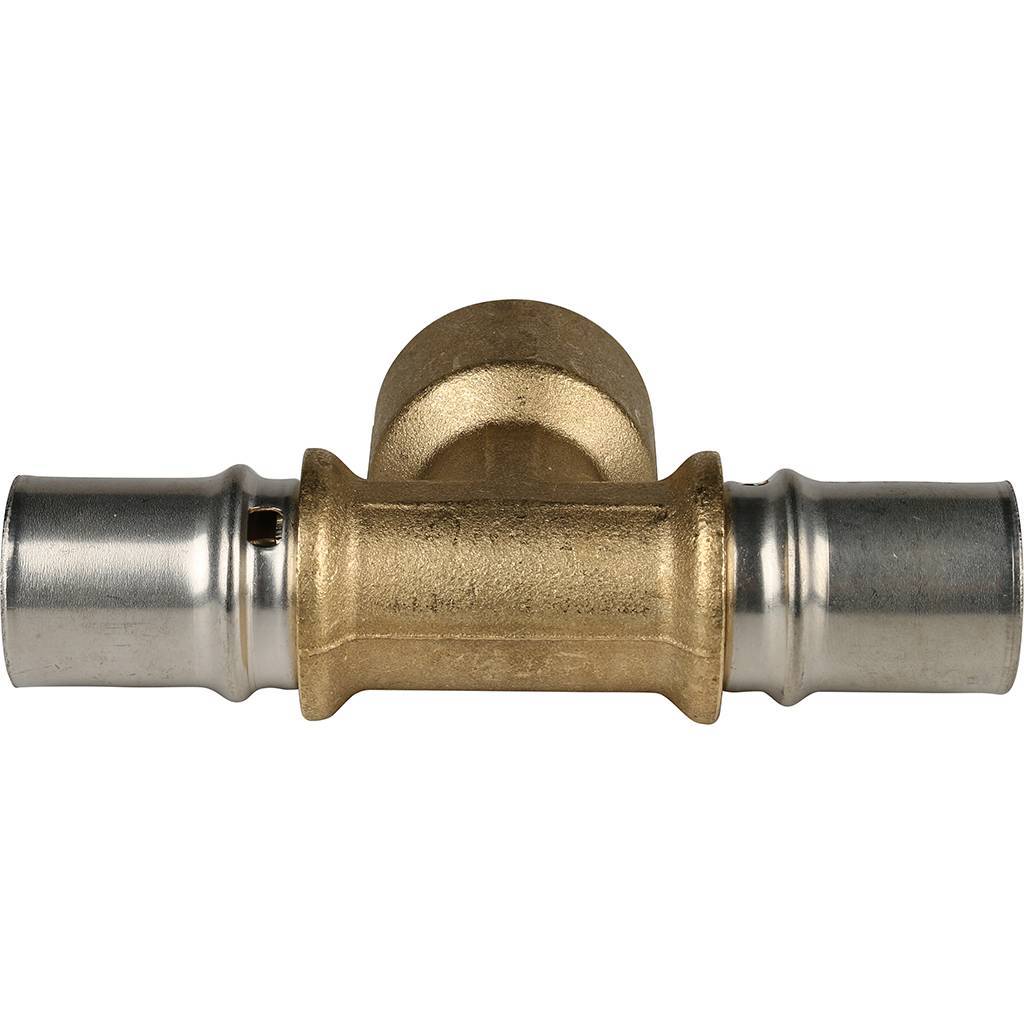 SFP-0007-003420 STOUT Тройник-переходник с внутренней резьбой 20х3/4"х20 для металлопластиковых труб прессовой