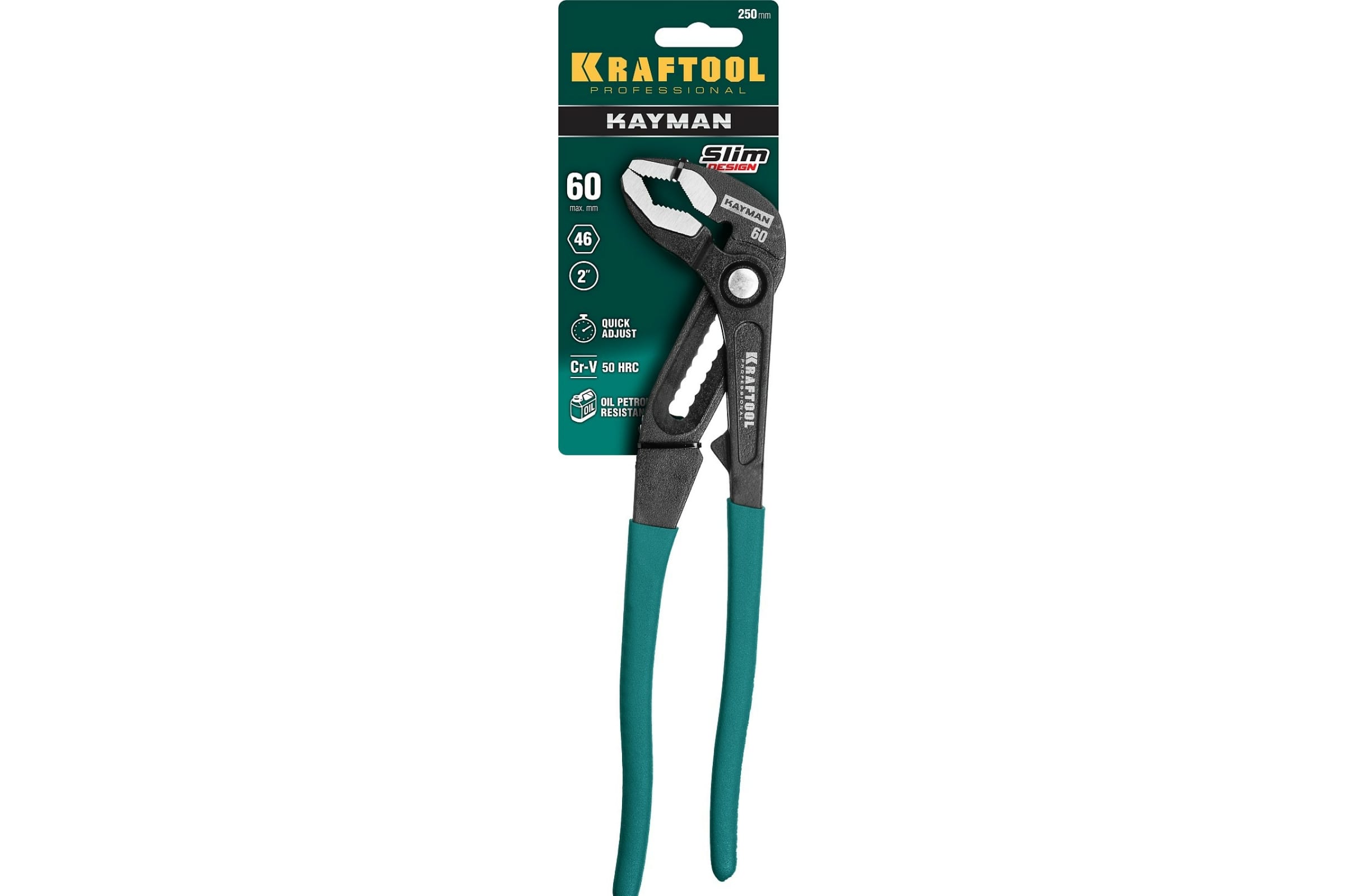 KRAFTOOL 250 мм, клещи переставные с фиксатором 22353-25