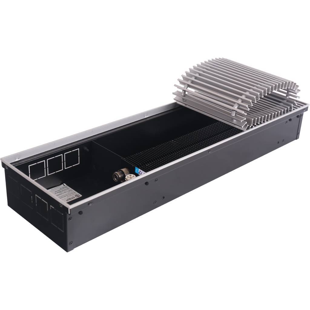 SCN-1100-1124080 STOUT Конвектор внутрипольный SCN 110.240.800 (Решётка роликовая, анодированный алюминий)