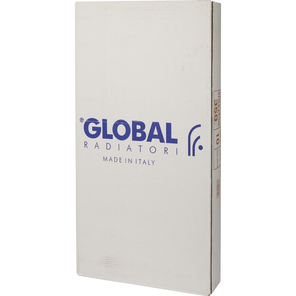 Global STYLE EXTRA 350 10 секций радиатор биметаллический боковое подключение (белый RAL 9010)