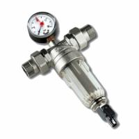 Фильтр тонкой очистки промывной Tiemme 3135N - 3/4" (НГ/НГ, чаша прозрачная, никелированный)