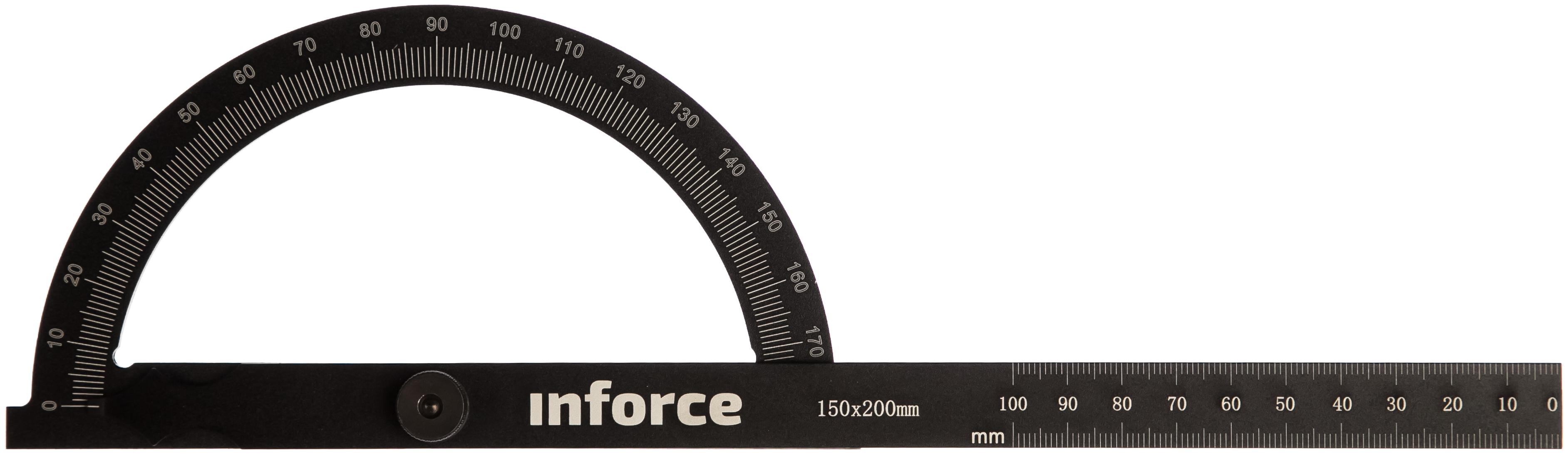 Inforce Транспортир с линейкой 200 мм 06-11-64