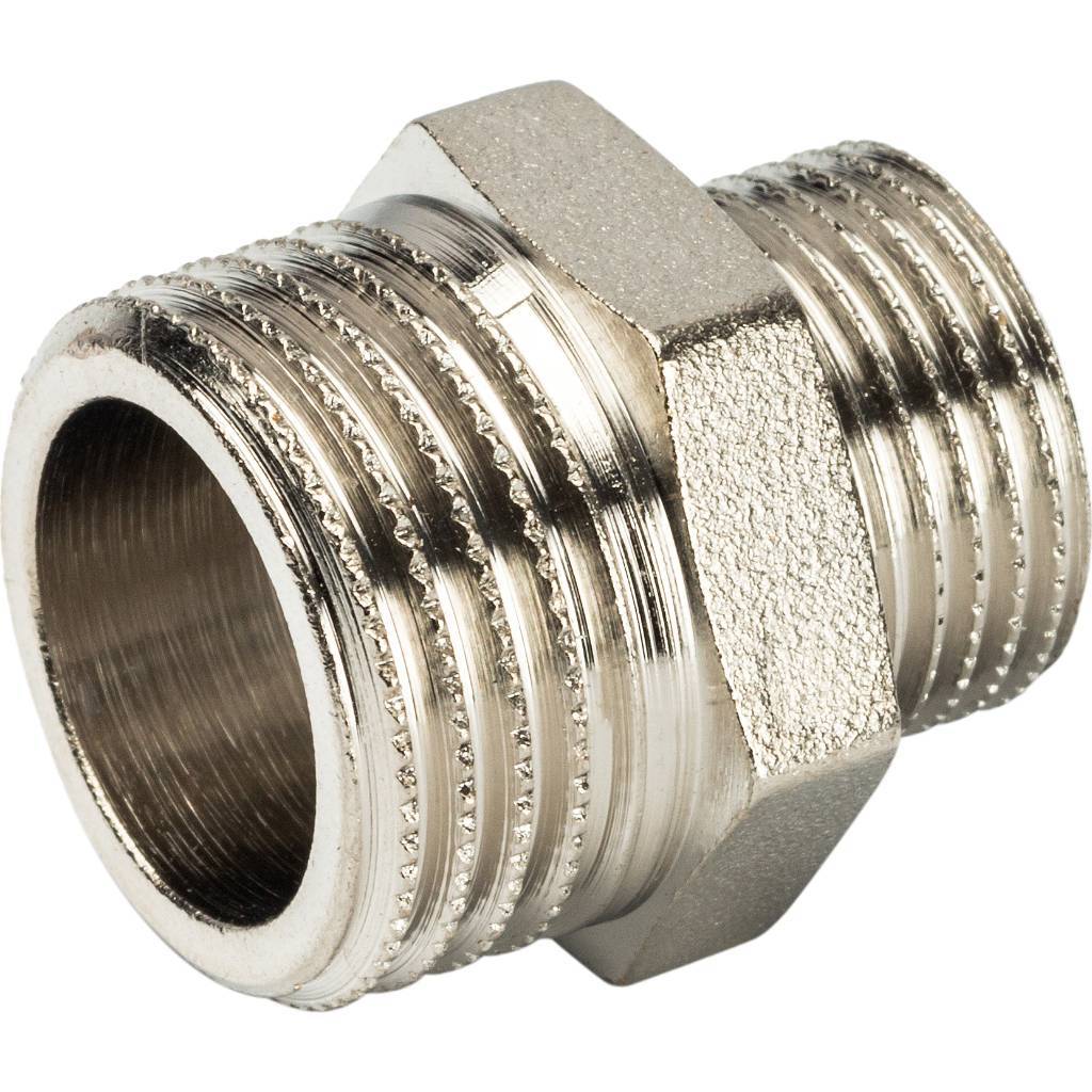 SFT-0004-001238 STOUT Ниппель НН переходной никелированный 1/2X3/8