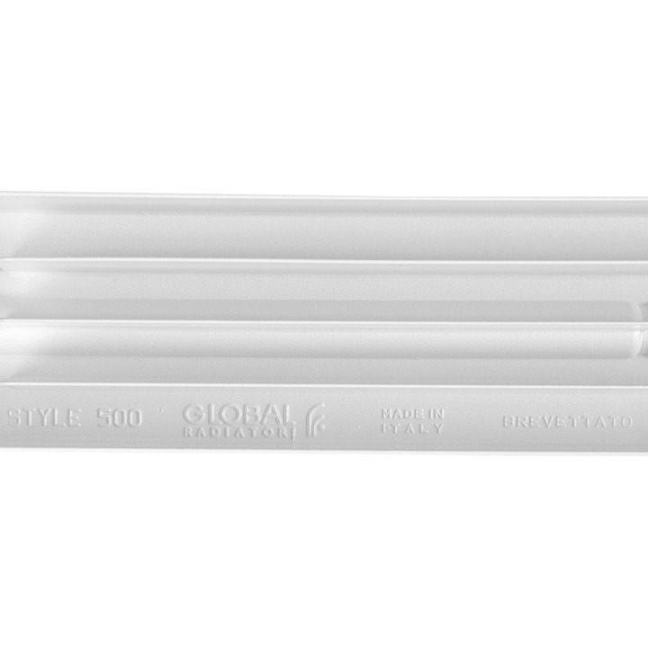 SRB-0110-050004 STOUT STYLE 500 4 секции радиатор биметаллический боковое подключение (белый RAL 9010)