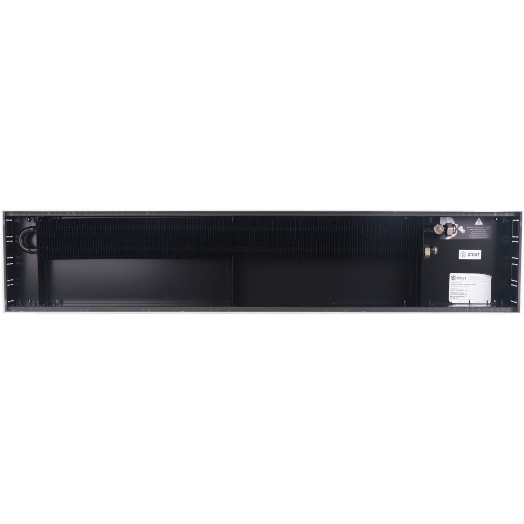 SCN-1100-0824120 STOUT Конвектор внутрипольный SCN 80.240.1200 (Решётка роликовая, анодированный алюминий)