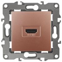 Розетка ЭРА 12-3114-14 HDMI, IP20, 12, медь Б0027489