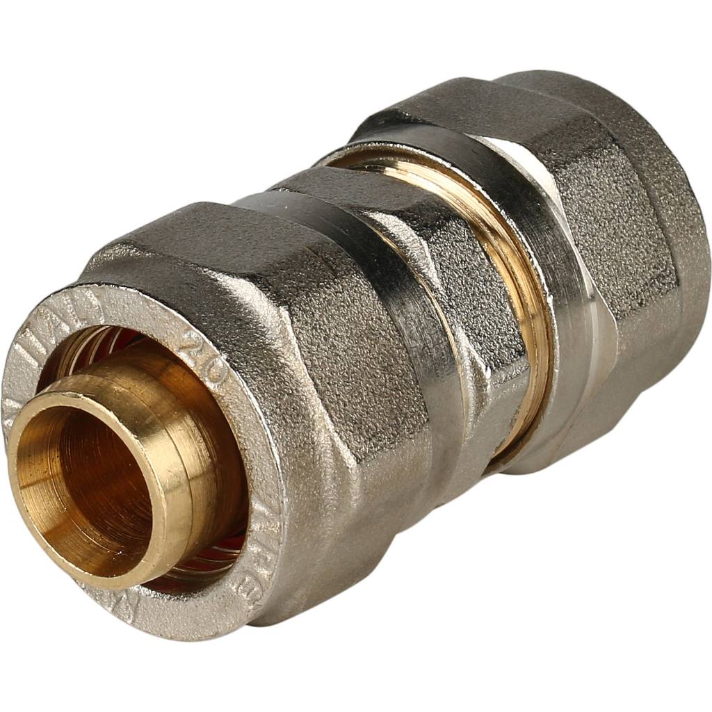 SFS-0005-000020 STOUT Муфта соединительная 20х20 для металлопластиковых труб винтовой