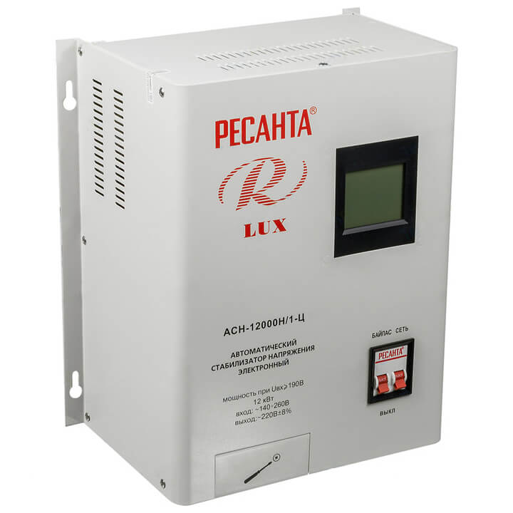 Стабилизатор напряжения Ресанта АСН 12000 Н/1-Ц Lux