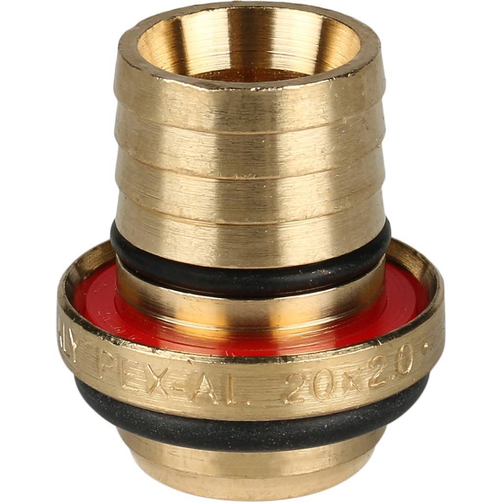 SFS-0006-001220 STOUT Угольник-переходник с наружной резьбой 1/2"х20 для металлопластиковых труб винтовой