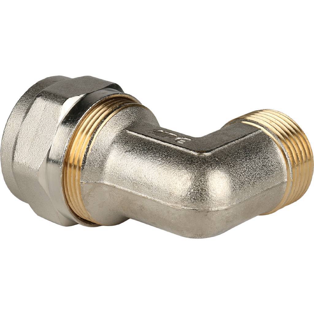 SFS-0006-003426 STOUT Угольник-переходник с наружной резьбой 3/4"х26 для металлопластиковых труб винтовой