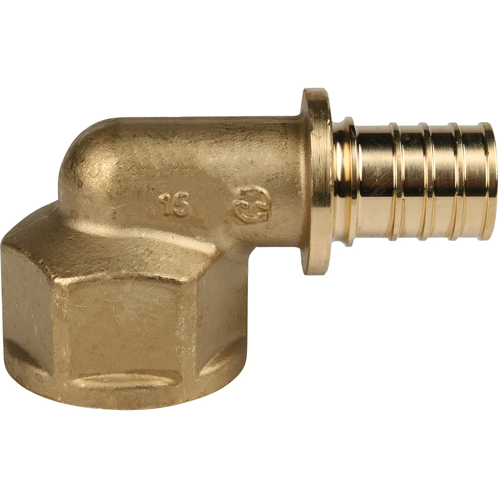 SFA-0006-002510 STOUT Угольник-переходник с внутренней резьбой 25xG 1" для труб из сшитого полиэтилена аксиальный