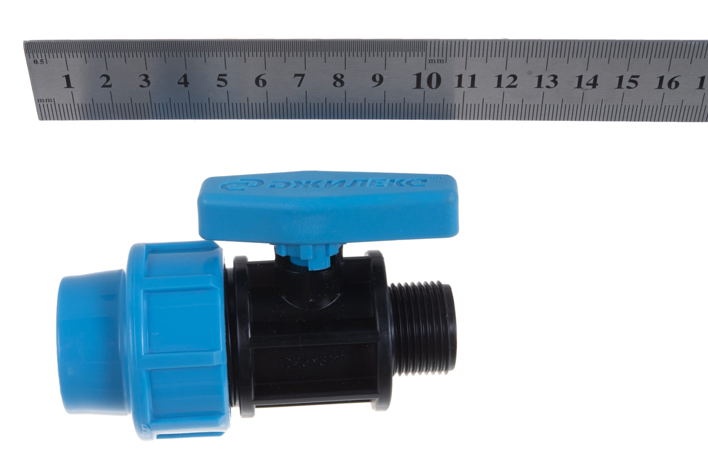 Кран шаровой ДЖИЛЕКС - 25 x 3/4" (винтовой/НР, для труб ПНД)