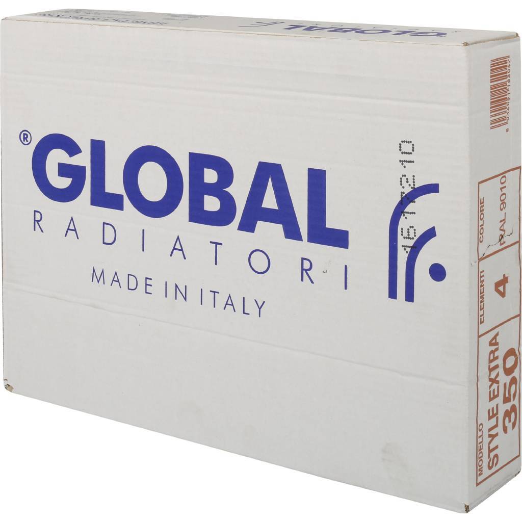 Global STYLE PLUS 350 4 секции радиатор биметаллический боковое подключение (белый RAL 9010)