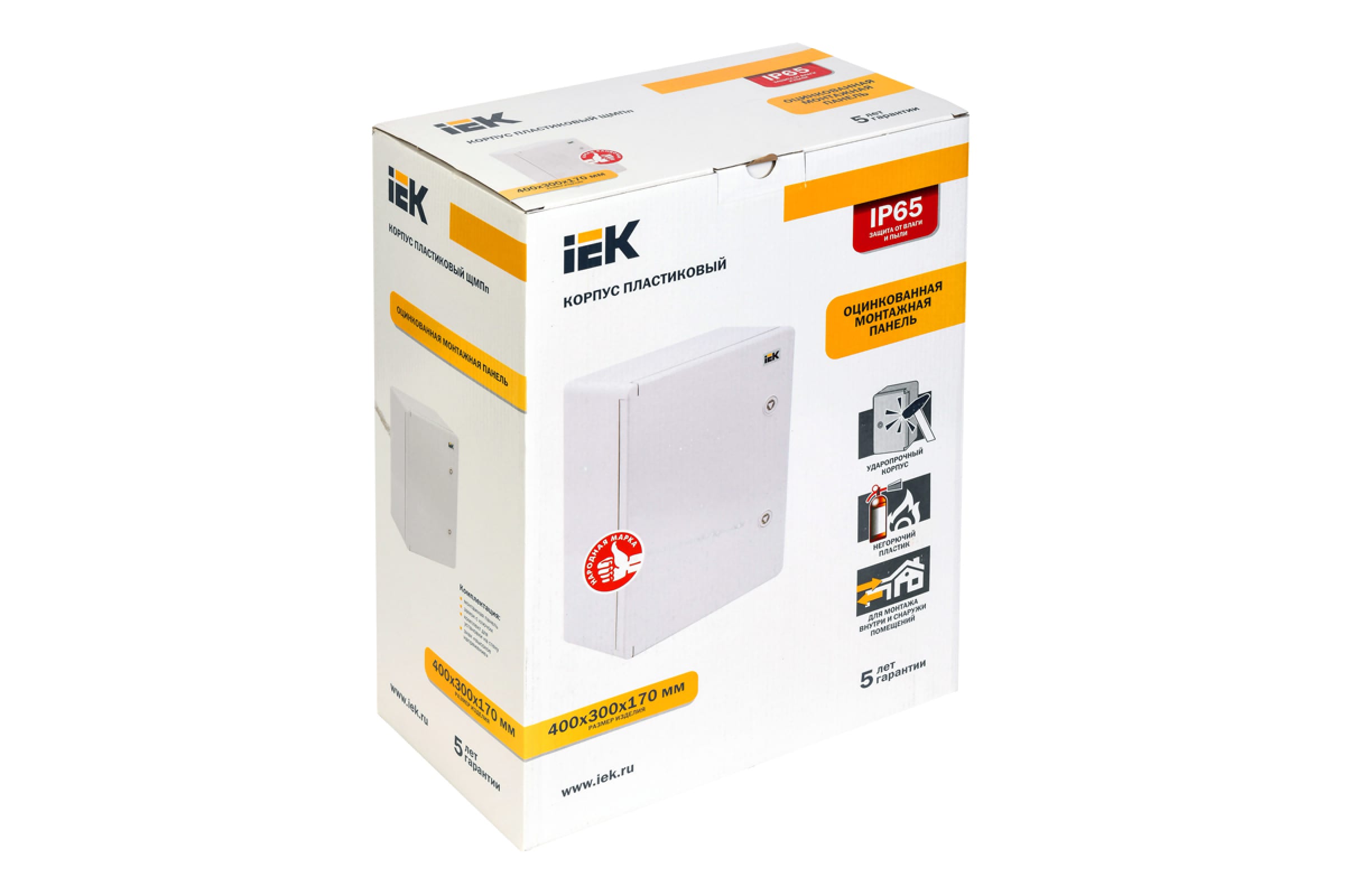 Корпус IEK ЩМПп пластиковый, 400х300х170мм, УХЛ1, IP65 MKP93-N-403017-65