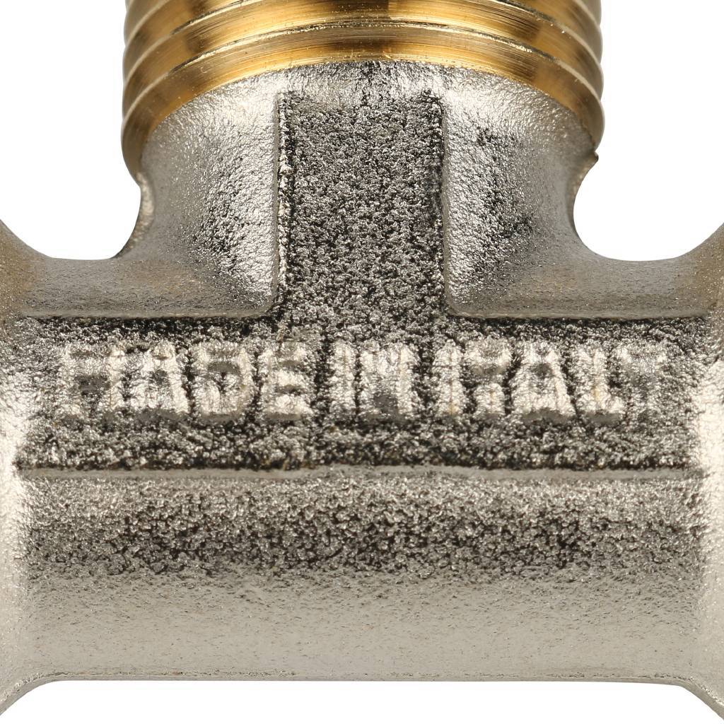 SFS-0011-001220 STOUT Тройник-переходник с наружной резьбой 1/2"х20 для металлопластиковых труб винтовой