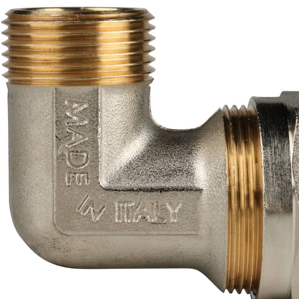 SFS-0006-003426 STOUT Угольник-переходник с наружной резьбой 3/4"х26 для металлопластиковых труб винтовой