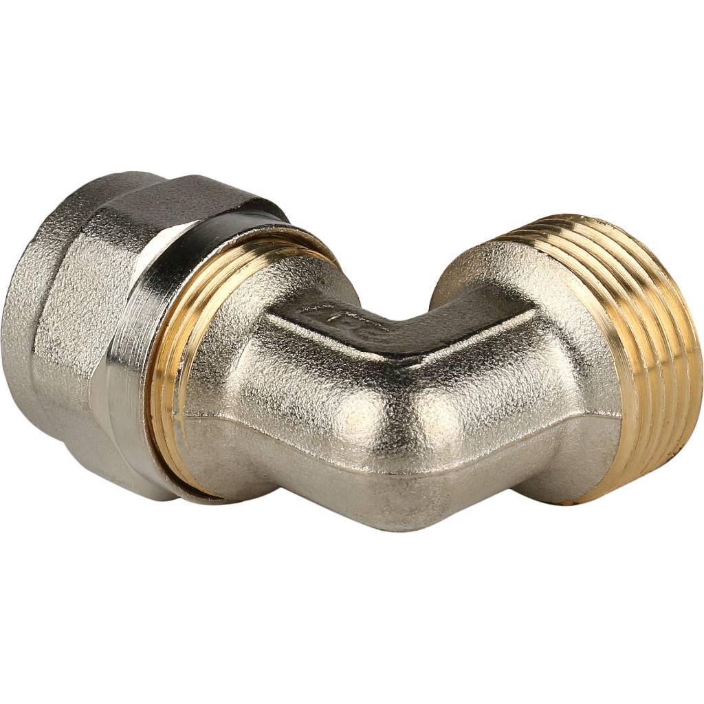 SFS-0006-003420 STOUT Угольник-переходник с наружной резьбой 3/4"х20 для металлопластиковых труб винтовой