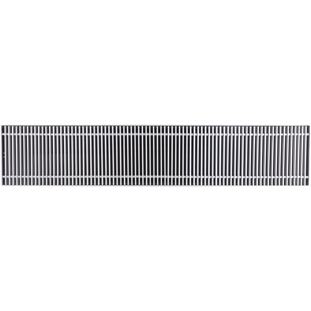 SCN-1100-0824120 STOUT Конвектор внутрипольный SCN 80.240.1200 (Решётка роликовая, анодированный алюминий)
