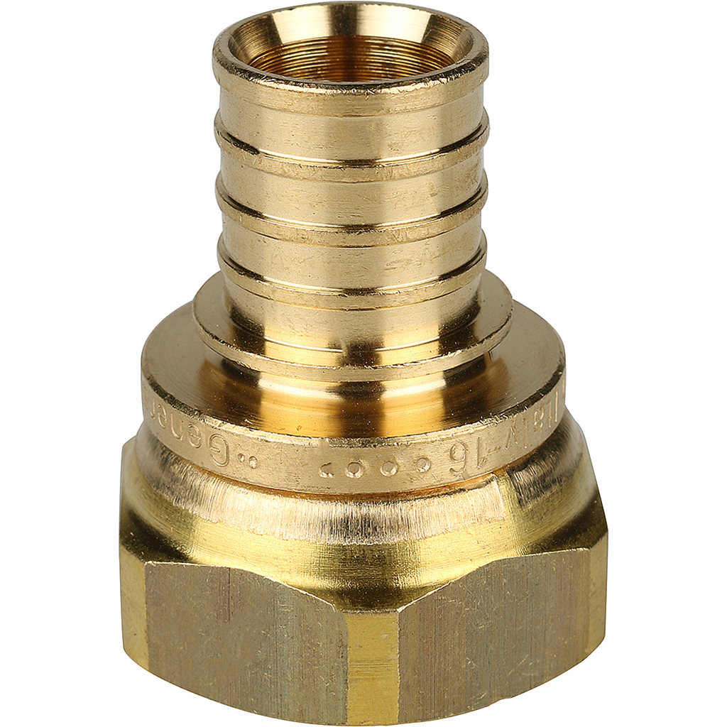 SFA-0019-002034 STOUT Переходник с накидной гайкой 20xG 3/4" для труб из сшитого полиэтилена аксиальный