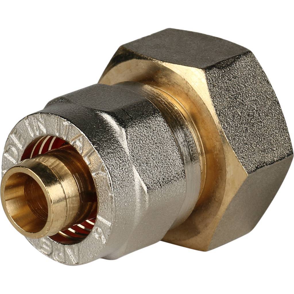 SFS-0002-003416 STOUT Переходник с внутренней резьбой 3/4"х16 для металлопластиковых труб винтовой