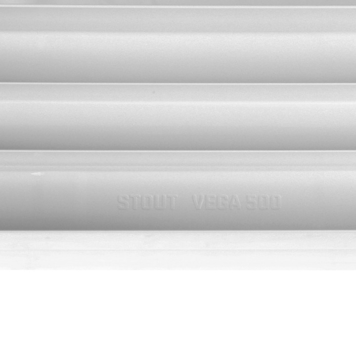 SRB-0110-035012 STOUT STYLE 350 12 секций радиатор биметаллический боковое подключение (белый RAL 9010)