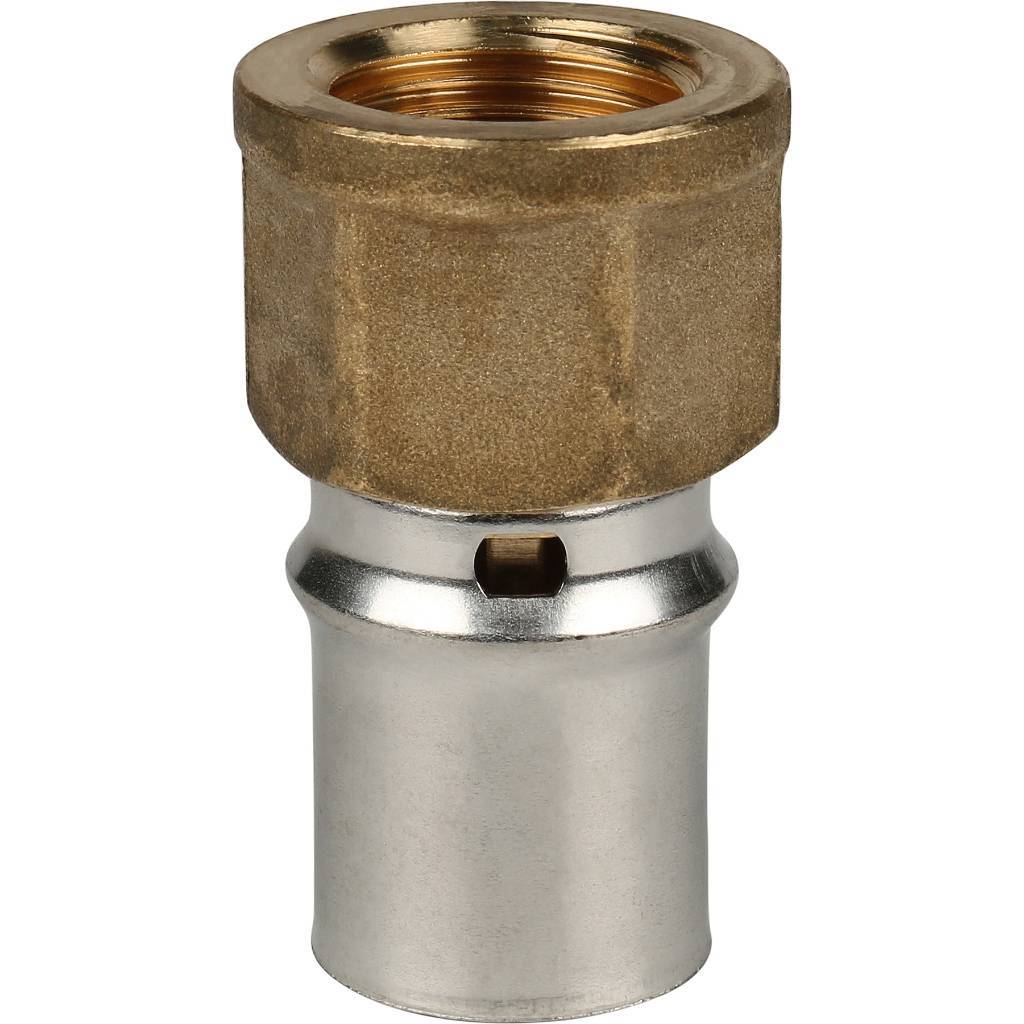 SFP-0002-001220 STOUT Переходник с внутренней резьбой 1/2"х20 для металлопластиковых труб прессовой