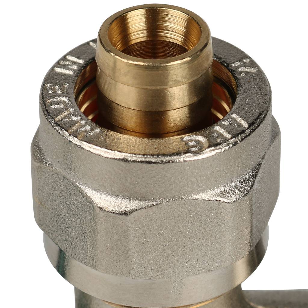 SFS-0007-001216 STOUT Угольник-переходник с внутренней резьбой 1/2"х16 для металлопластиковых труб винтовой