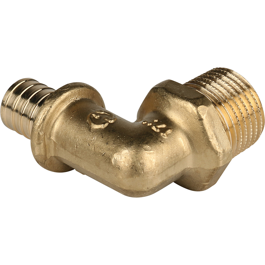 SFA-0005-001612 STOUT Угольник-переходник с наружной резьбой 16xR 1/2" для труб из сшитого полиэтилена аксиальный