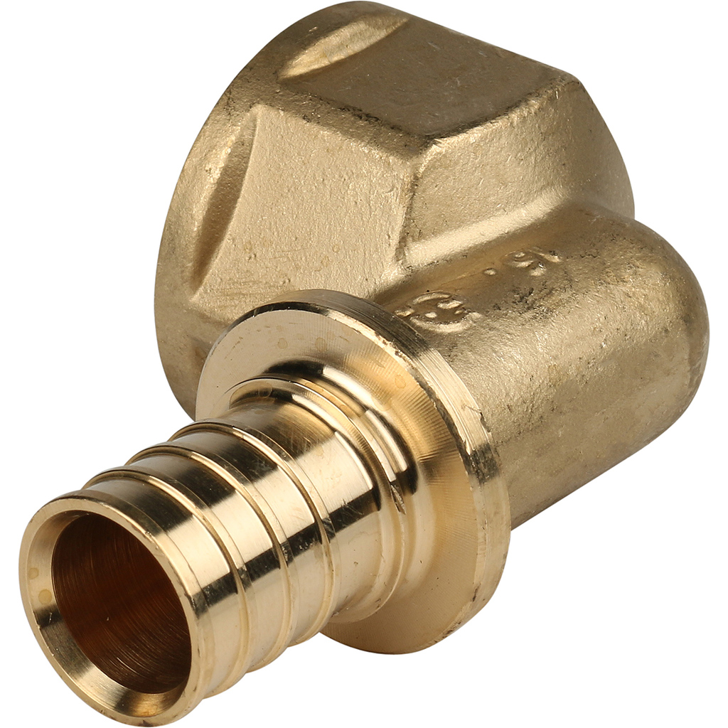 SFA-0006-002510 STOUT Угольник-переходник с внутренней резьбой 25xG 1" для труб из сшитого полиэтилена аксиальный