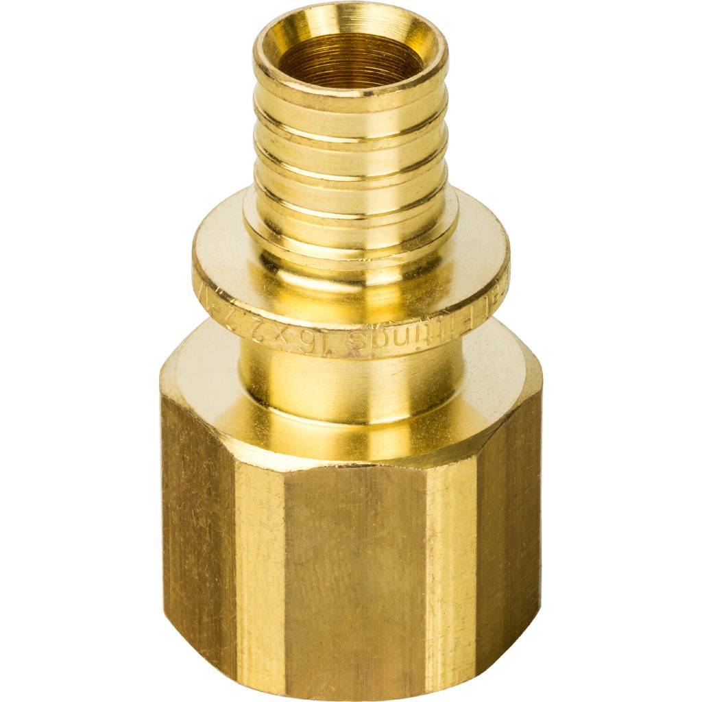 SFA-0002-001612 STOUT Переходник с внутренней резьбой 16xG 1/2" для труб из сшитого полиэтилена аксиальный