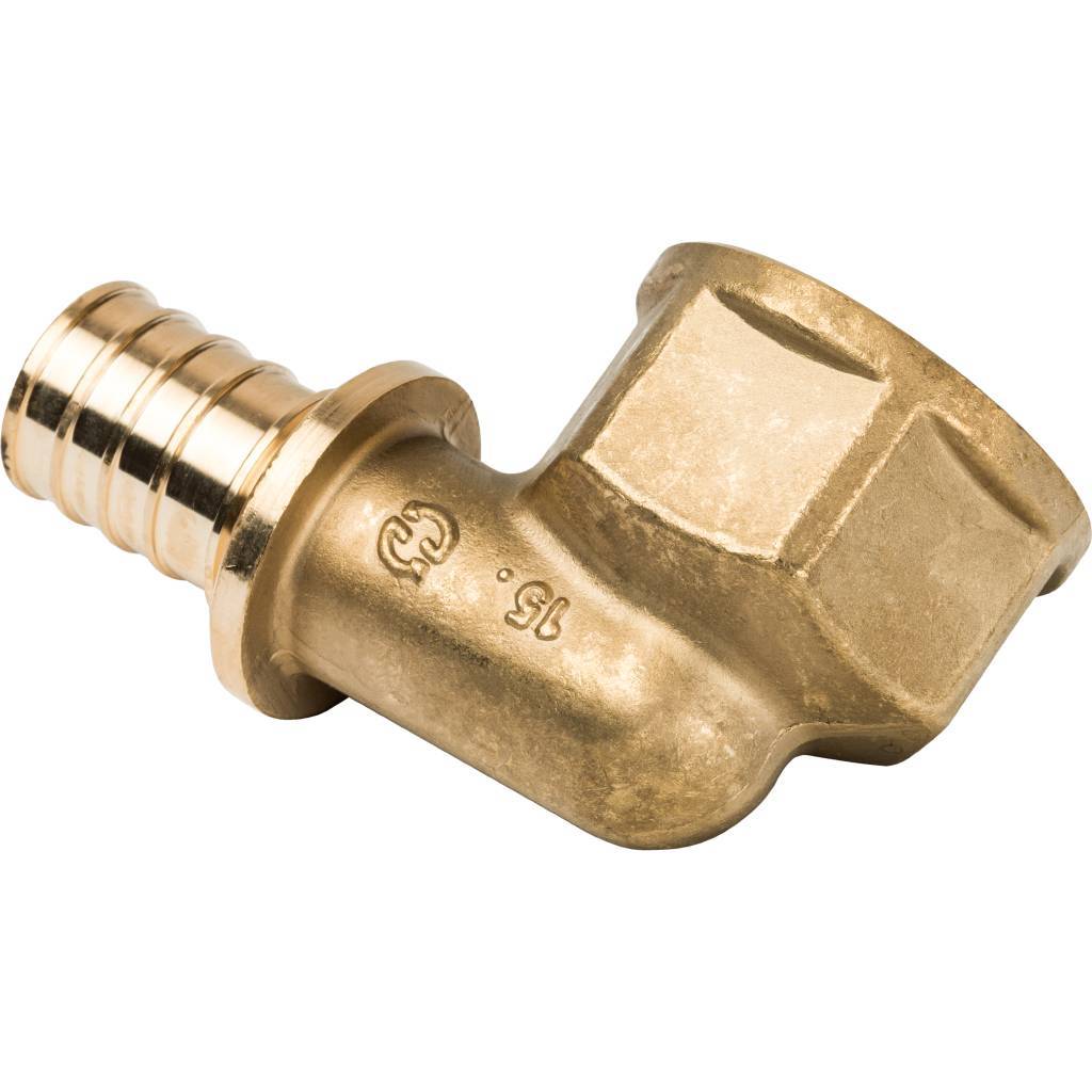 SFA-0006-002534 STOUT Угольник-переходник с внутренней резьбой 25xG 3/4" для труб из сшитого полиэтилена аксиальный