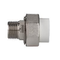 Переход на наружную резьбу разъемный KALDE - 25 x 3/4" (для полипропиленовых труб, цвет белый)