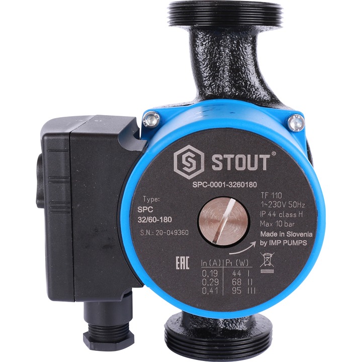 SPC-0001-3260180 STOUT Насос циркуляционный 32/60-180