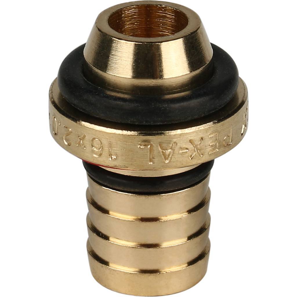 SFS-0006-001216 STOUT Угольник-переходник с наружной резьбой 1/2"х16 для металлопластиковых труб винтовой