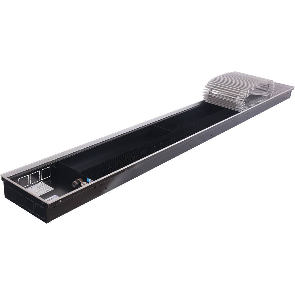 SCN-1100-0824200 STOUT Конвектор внутрипольный SCN 80.240.2000 (Решётка роликовая, анодированный алюминий)