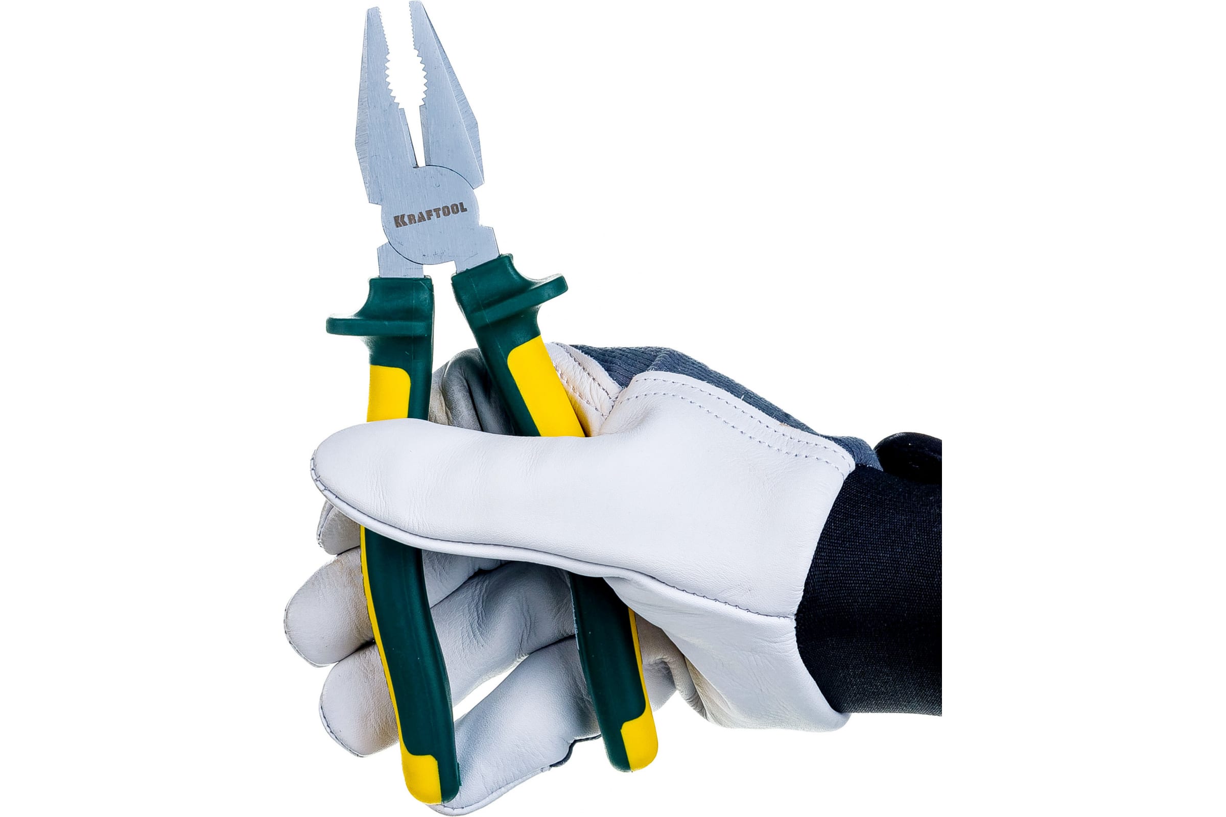 KRAFTOOL 200 мм, Cr-Mo, плоскогубцы комбинированные KRAFT-MAX 22011-1-20