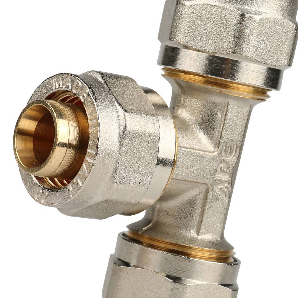 SFS-0009-000020 STOUT Тройник равнопроходный 20х20х20 для металлопластиковых труб винтовой